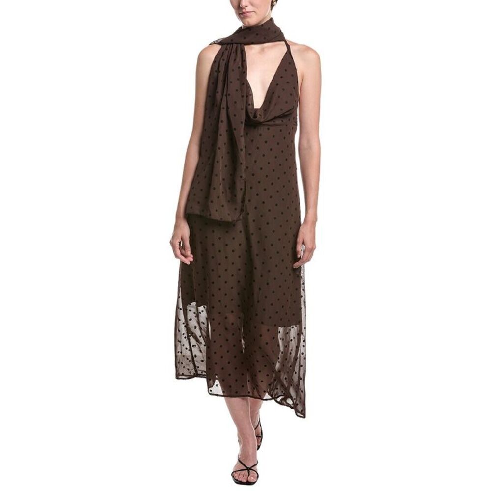 Moonsea Womens  Midi Dress, Brown